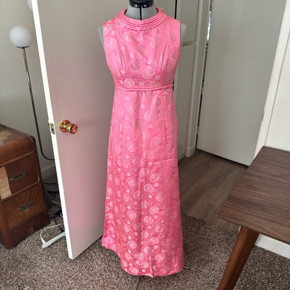 Vintage 60s Dynasty Cheongsam Style Dress